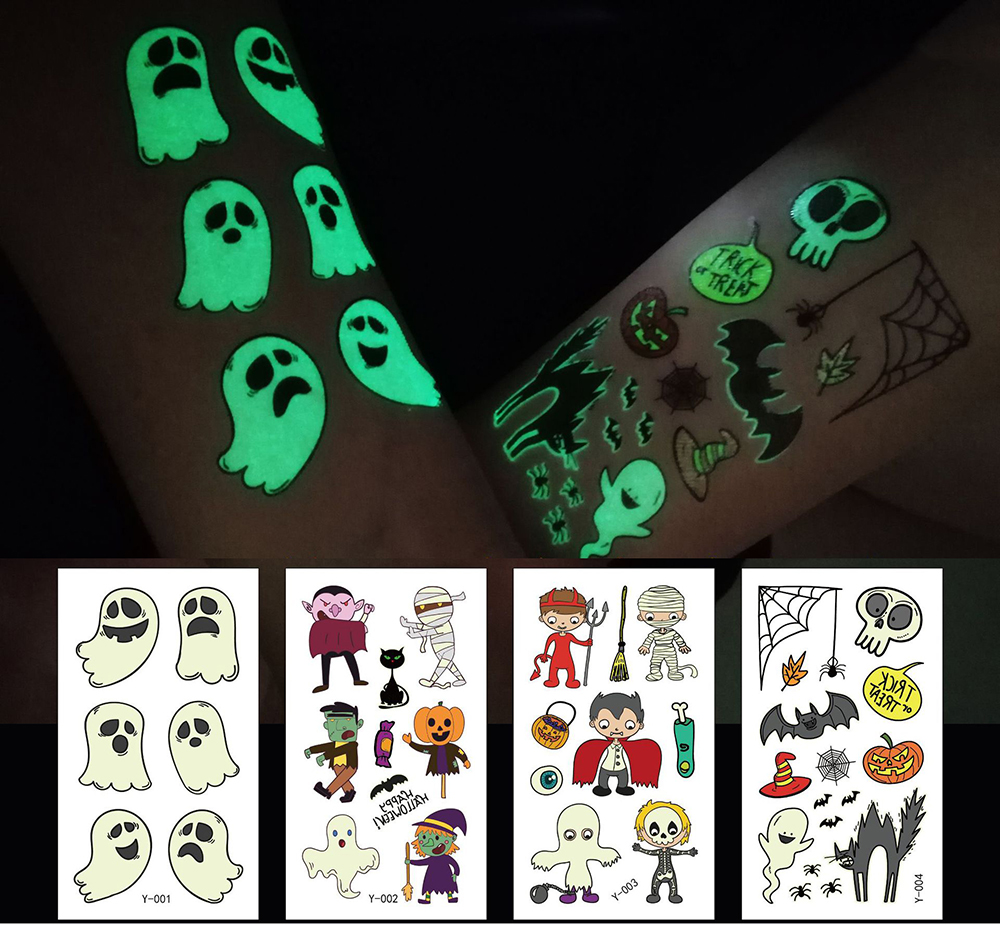 Fashion 9# Children Cartoon Halloween Tattoo Stickers,Festival & Party Supplies