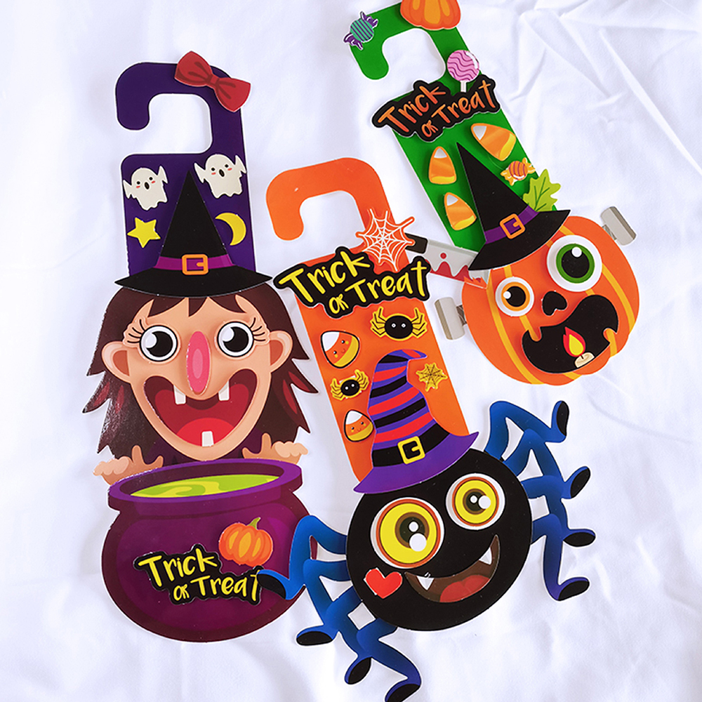Fashion Witch Suit Children Cartoon Halloween Door Hanging,Festival & Party Supplies