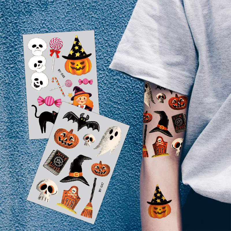 Fashion 10# Children Cartoon Halloween Tattoo Stickers,Festival & Party Supplies