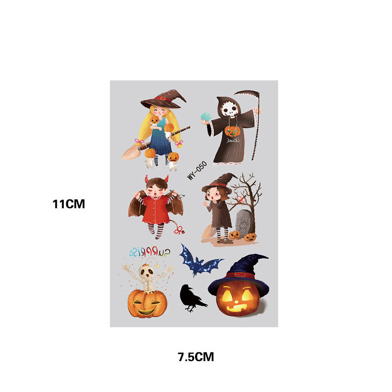 Fashion 3# Children Cartoon Halloween Tattoo Stickers,Festival & Party Supplies