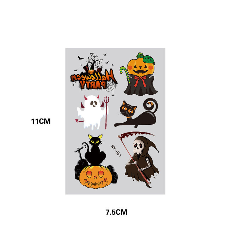 Fashion 10# Children Cartoon Halloween Tattoo Stickers,Festival & Party Supplies