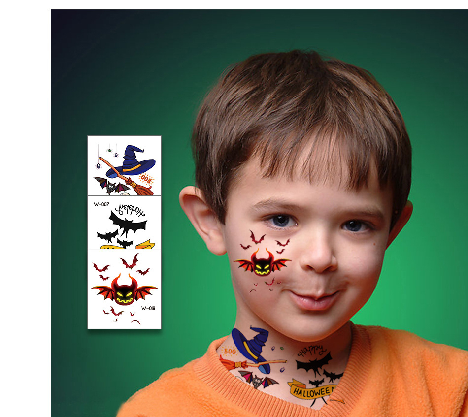 Fashion W-009 Children Cartoon Halloween Tattoo Stickers,Festival & Party Supplies