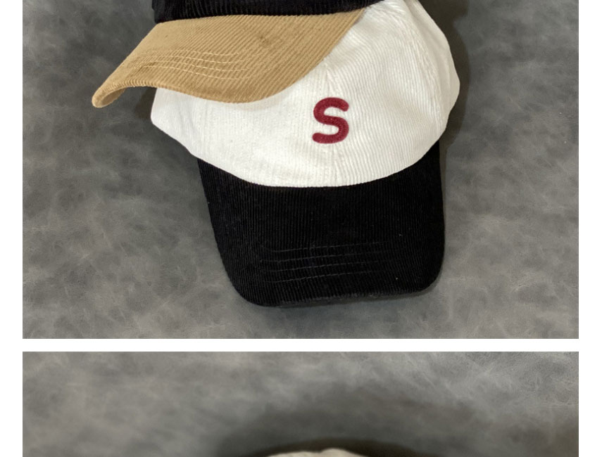 Fashion Black Letter Embroidered Color Block Baseball Cap,Baseball Caps