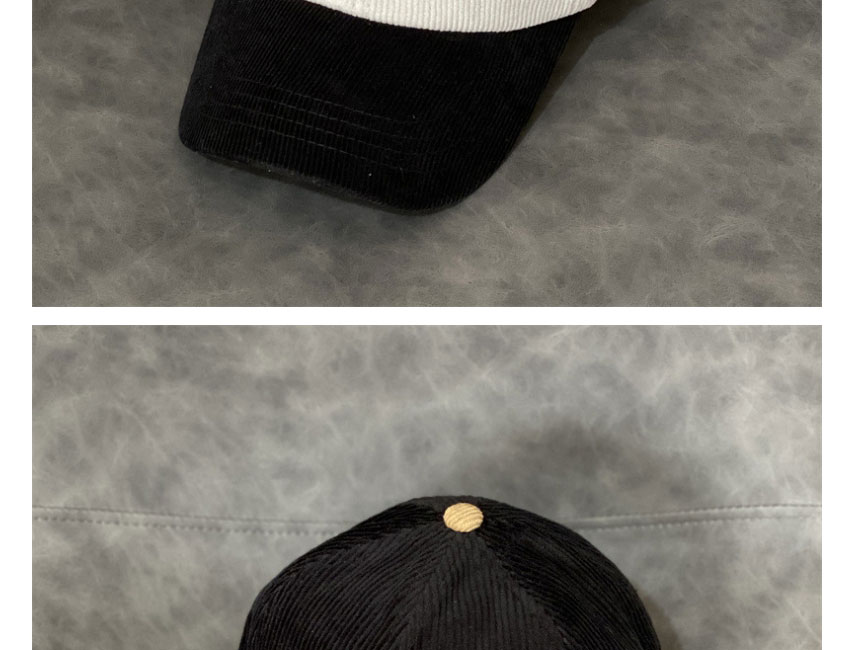 Fashion Black Letter Embroidered Color Block Baseball Cap,Baseball Caps