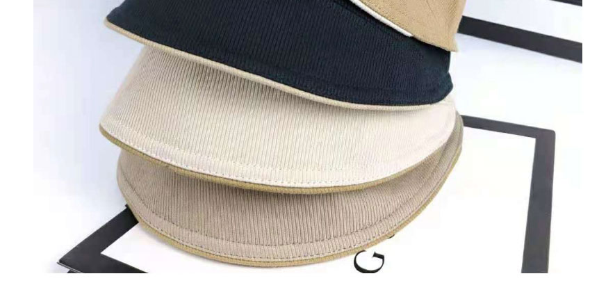 Fashion Beige Letter Mark Fisherman Hat,Beanies&Others