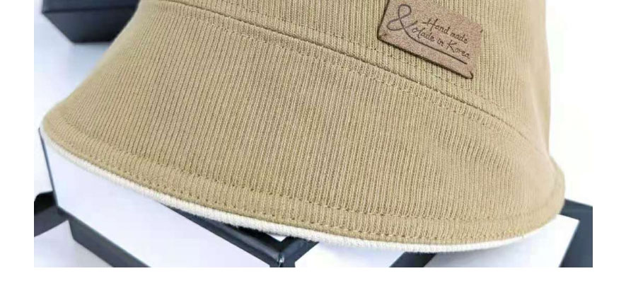 Fashion Beige Letter Mark Fisherman Hat,Beanies&Others