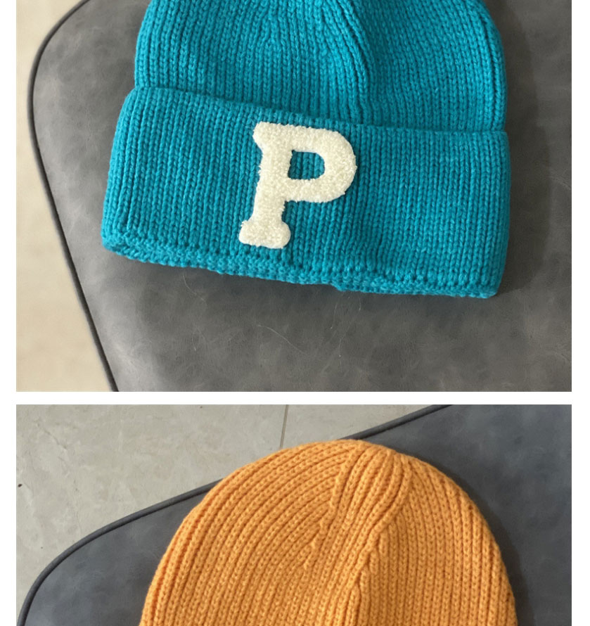 Fashion Green Letter Embroidered Knitted Beanie,Beanies&Others