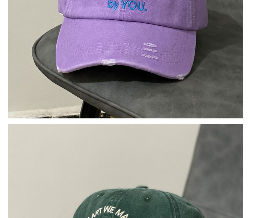 Fashion Purple English Embroidery Soft Top Baseball Cap,Baseball Caps