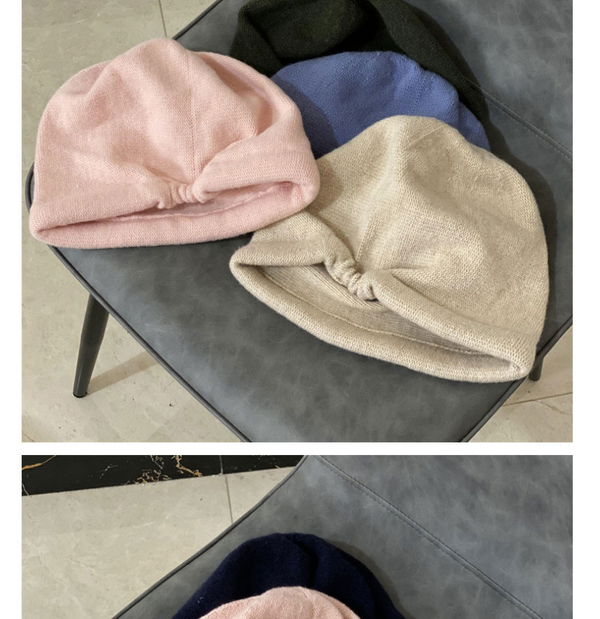 Fashion Beige Wool Knitted Pile Hat,Beanies&Others