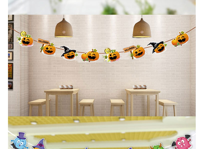 Fashion Hl18008 Halloween Paper Pull Flag,Festival & Party Supplies