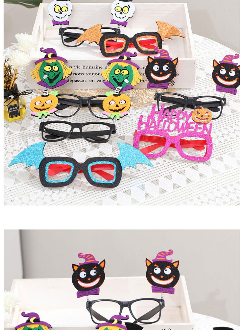 Fashion Black Letter Ghost Halloween Pumpkin Witch Skull Glasses Frame,Fashion Glasses
