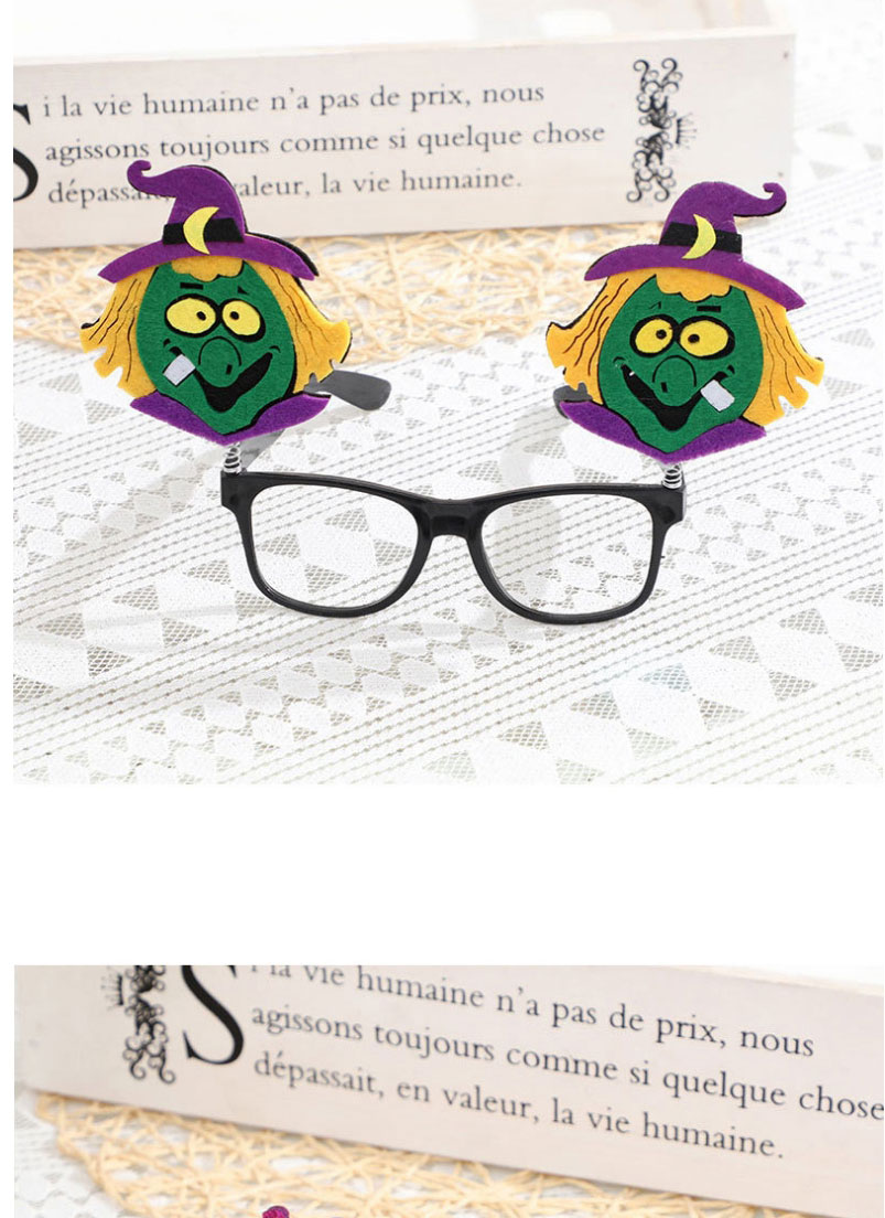 Fashion Blue Wings Halloween Pumpkin Witch Skull Glasses Frame,Fashion Glasses