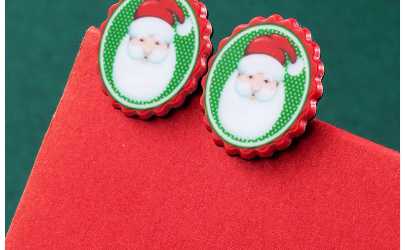 Fashion Christmas Hat Alloy Christmas Hat Santa Earrings,Drop Earrings