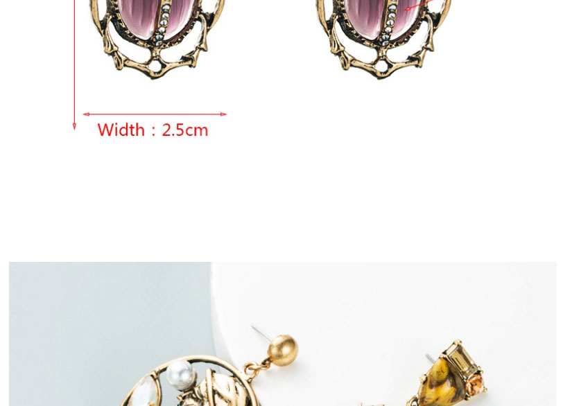 Fashion Insect Alloy Insect Geometric Earrings,Drop Earrings