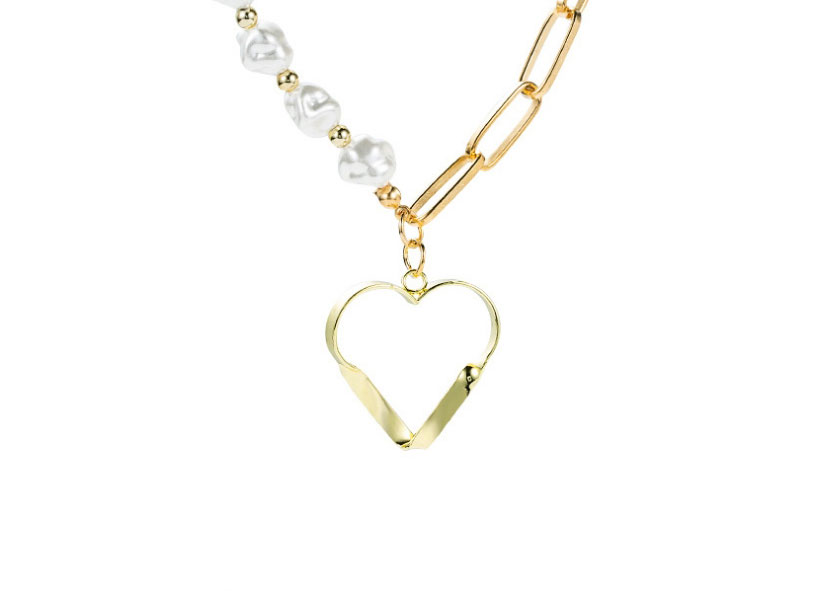 Fashion Gold Alloy Hollow Chain Love Necklace,Chains