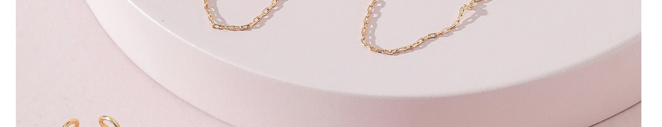 Fashion Gold Alloy Gravel Chain Earrings,Drop Earrings