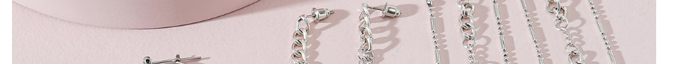Fashion Silver Tassel Chain Earring Set,Jewelry Sets
