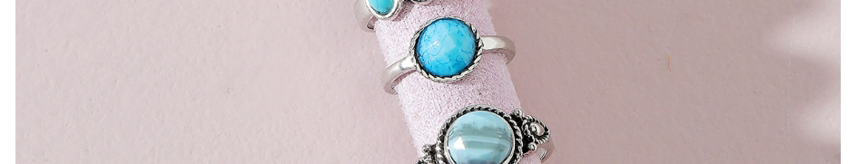Fashion Silver Alloy Geometric Ring Set,Jewelry Sets