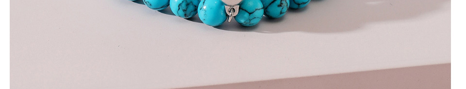 Fashion Blue+white Blue Pine White Pine Beaded Bracelet Set,Jewelry Sets