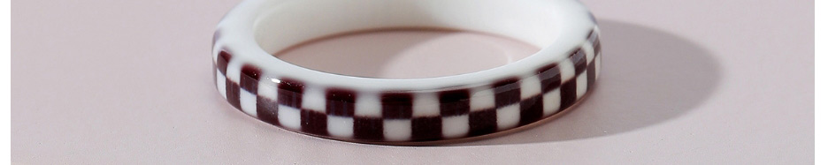 Fashion Checkerboard Resin Checkerboard Ring,Fashion Rings