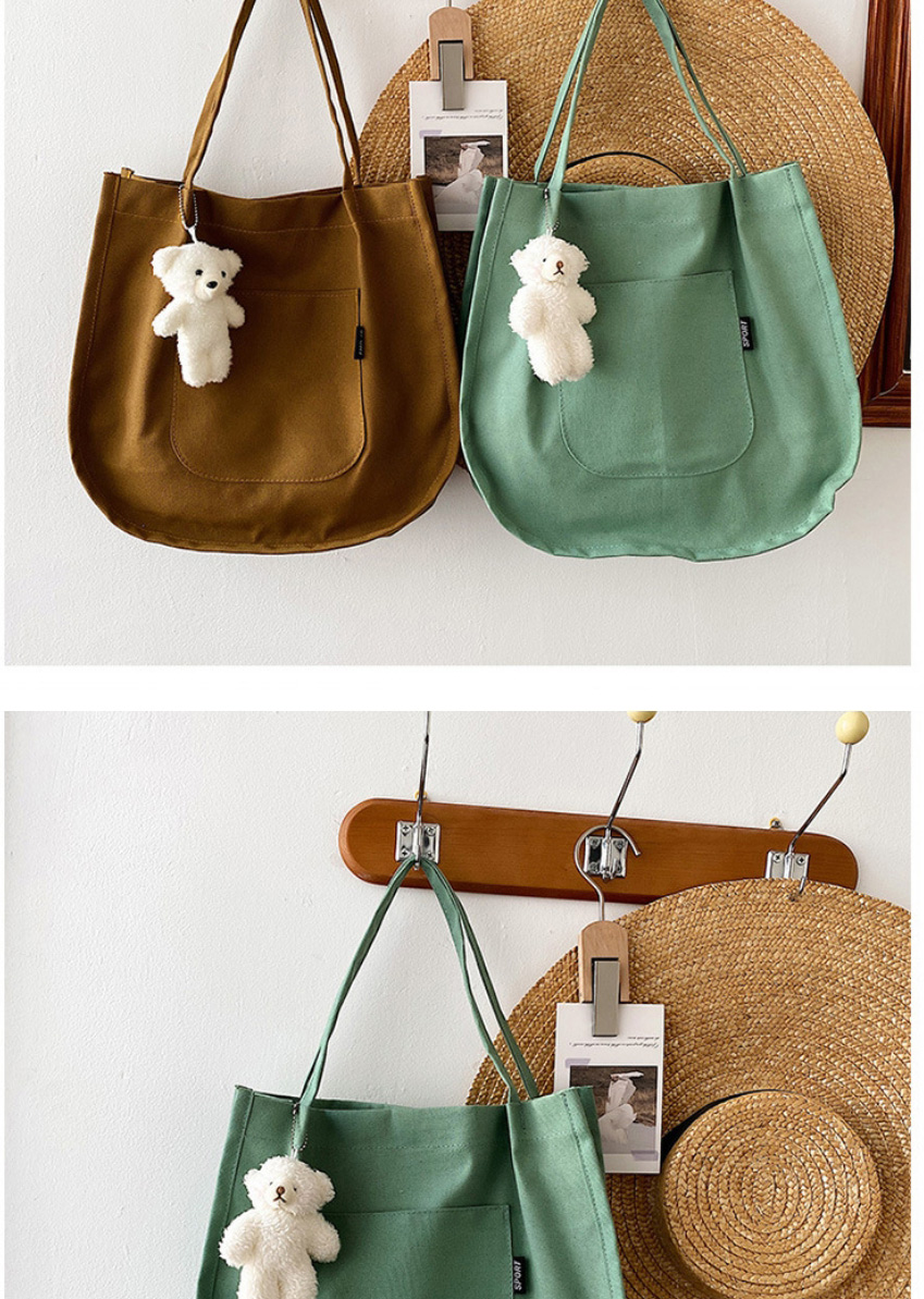 Fashion Brown Plush Bear Large-capacity Single Shoulder Bag,Handbags