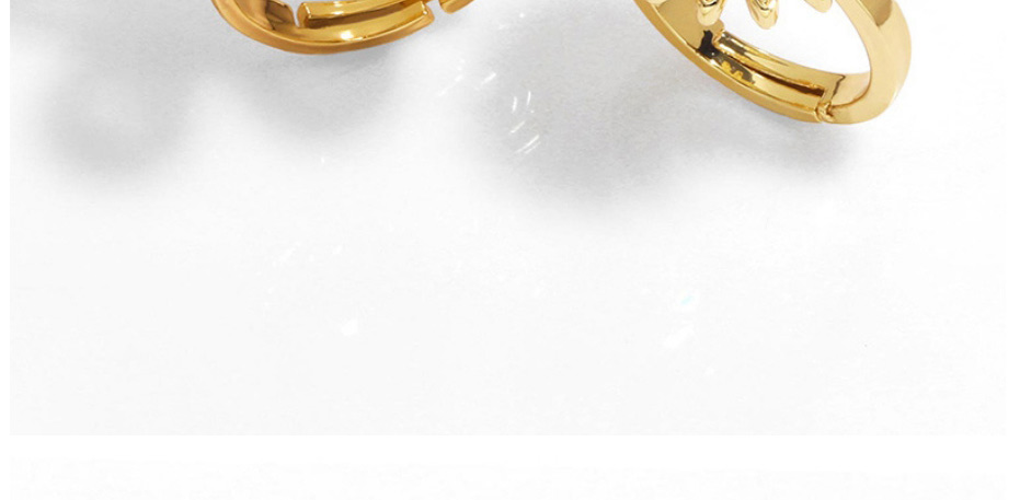 Fashion B Copper Inlaid Zirconium Sun Ring,Rings