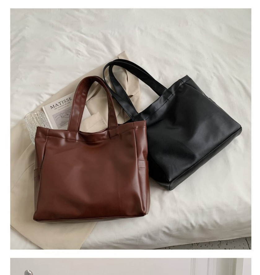 Fashion Off White Soft Leather Large-capacity Handbag,Handbags