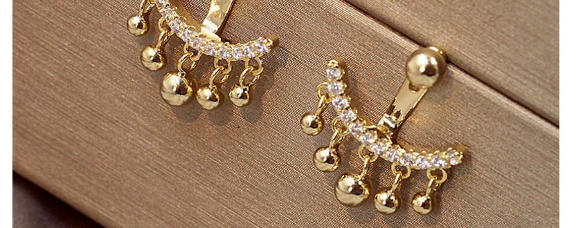 Fashion Gold Diamond Tassel Stud Earrings,Drop Earrings