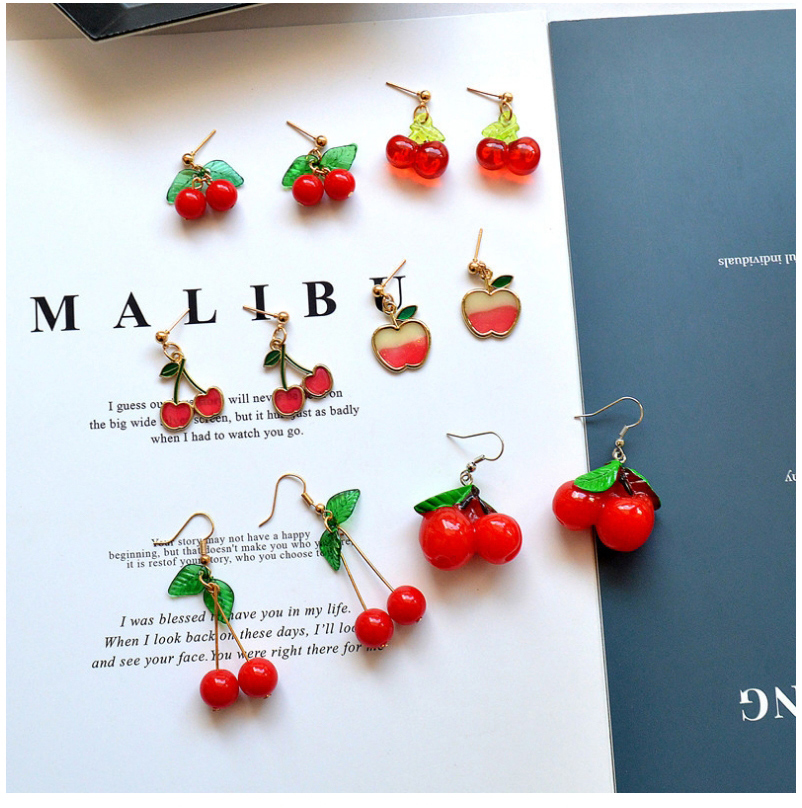 Fashion 2# Simulation Fruit Earrings,Drop Earrings