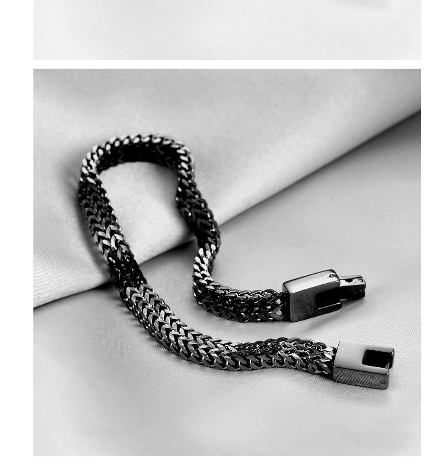 Fashion Golden 21cm Stainless Steel Keel Snake Chain Bracelet,Bracelets