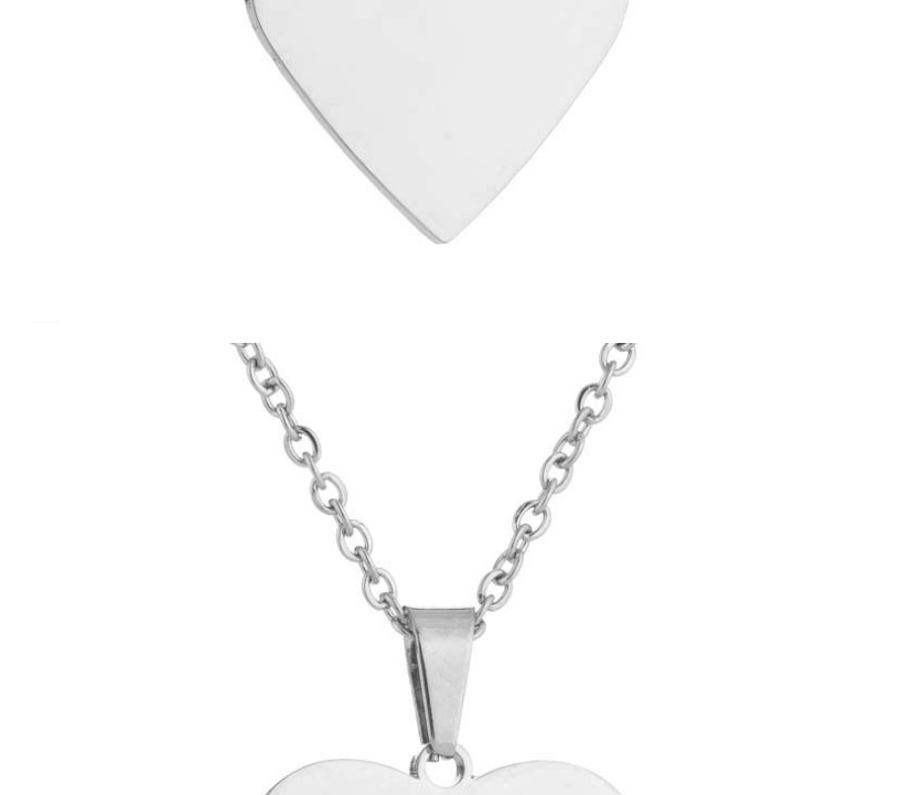 Fashion Silver Three-piece Stainless Steel Love Necklace,Jewelry Set