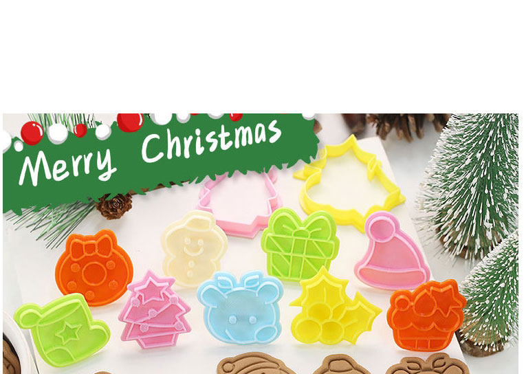 Fashion Wreath Christmas Cartoon Cookie Mold,Festival & Party Supplies