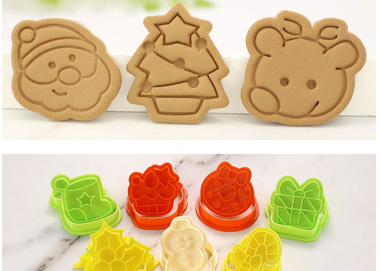 Fashion Holly Leaf Christmas Cartoon Cookie Mold,Festival & Party Supplies