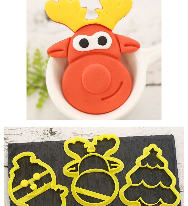 Fashion A Full Set Of 10 Christmas Molds Christmas Bun Mould,Festival & Party Supplies