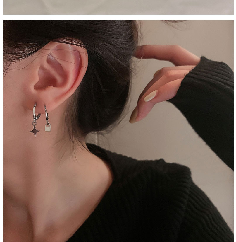 Fashion Silver Alloy Cherry Tassel Chain Earring Set,Jewelry Sets