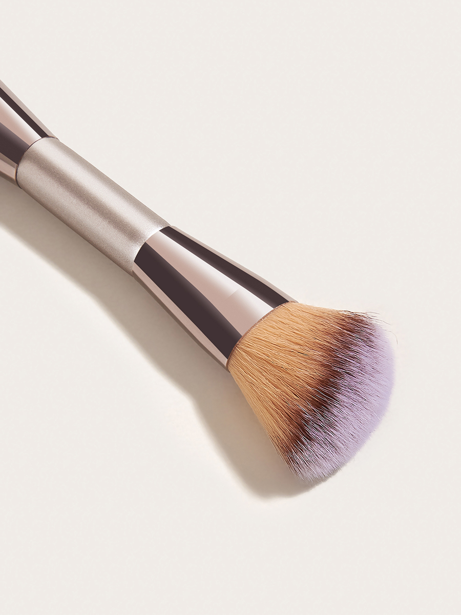 Fashion Champagne Gold Single Double-headed Champagne Gold Loose Powder Brush,Beauty tools