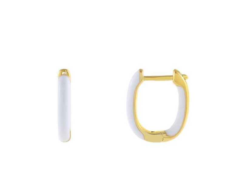 Fashion White Square Oil Drop Earrings,Earrings