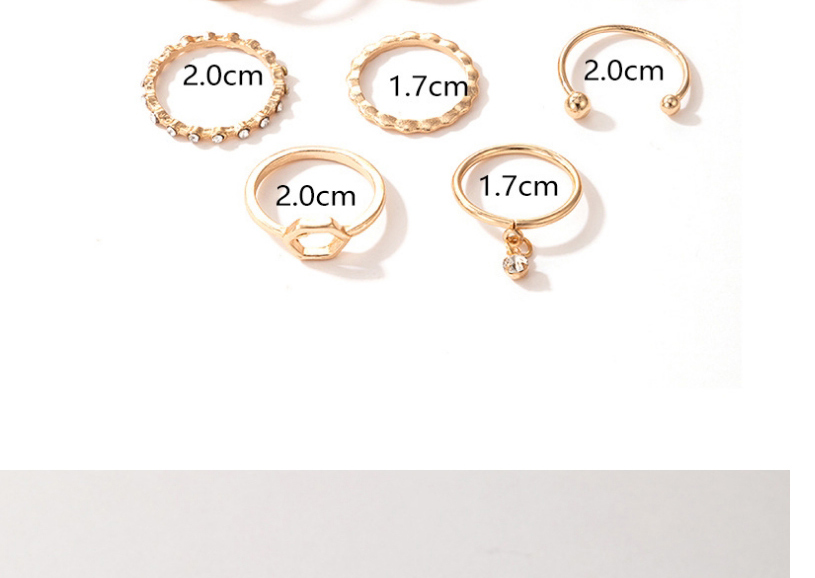 Fashion Silver 8-piece Diamond Open Ring,Fashion Rings