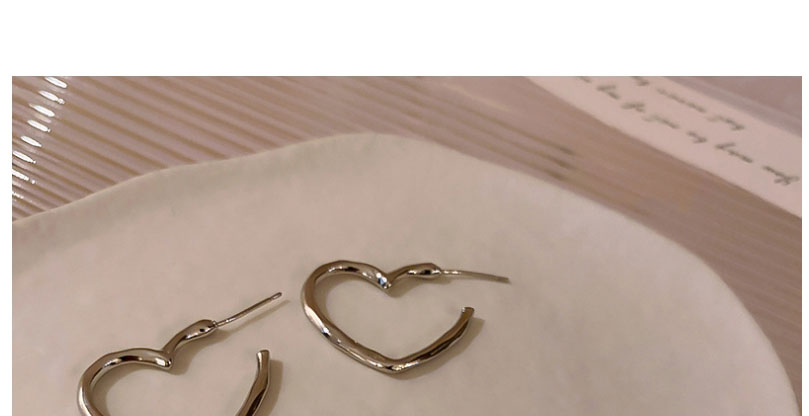 Fashion Gold Color Metal Heart Ring Earrings,Stud Earrings