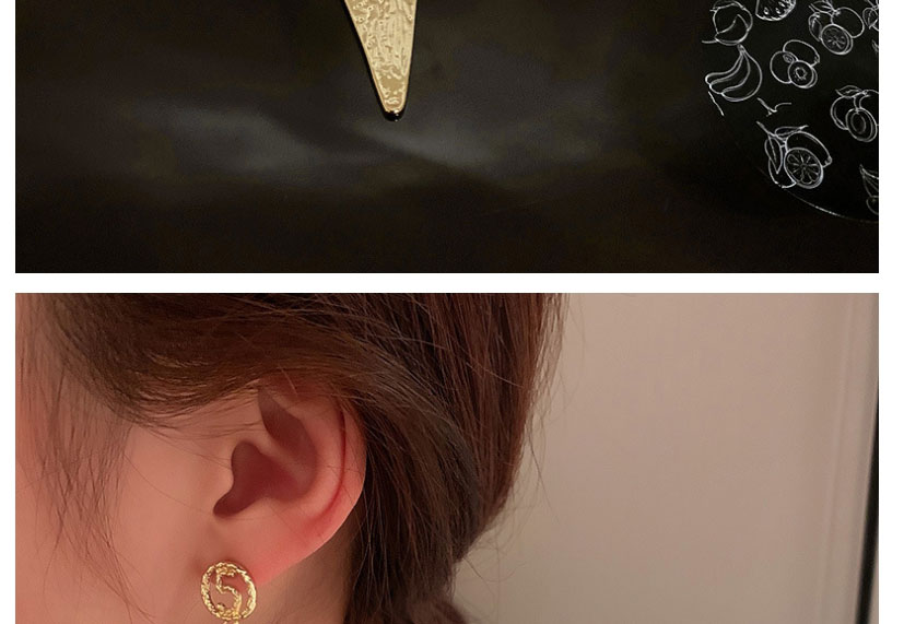 Fashion Gold Color Shell Love Digital Stud Earrings,Drop Earrings
