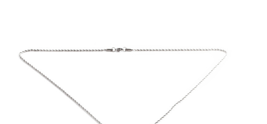 Fashion Nsn00291+60cm Twist Chain Half Treasure Tiger Eye Bullet Necklace,Necklaces