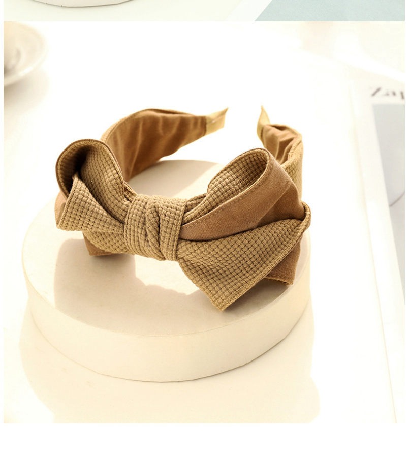 Fashion Coffee Color Fabric Bow Headband,Head Band