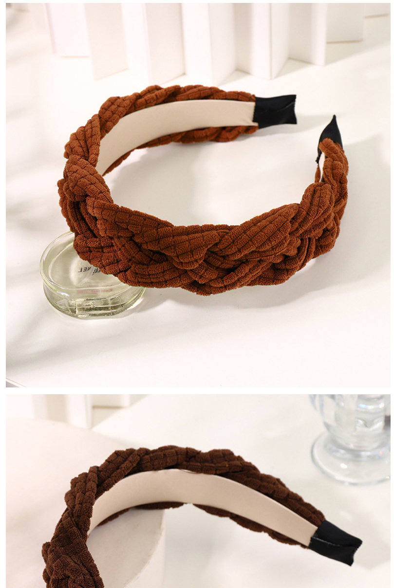 Fashion Coffee Color Twist Braid Headband,Head Band