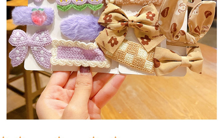 Fashion Purple Bunny 10-piece Set Children