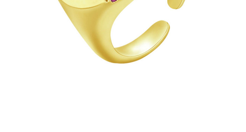Fashion White Gold Micro-set Fancy Diamond Heart-shaped Ring,Rings