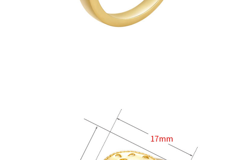Fashion Gold Peach Heart Geometry Ring With Copper And Fancy Color Diamonds,Rings