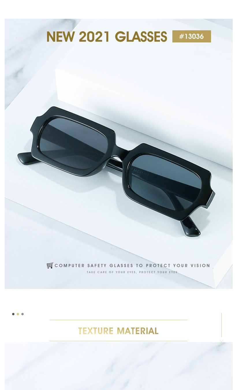 Fashion Leopard Frame Double Gray Sheet Polygon Small Frame Sunglasses,Women Sunglasses