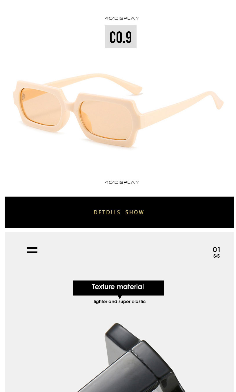 Fashion Leopard Frame Tea Slices Polygon Small Frame Sunglasses,Women Sunglasses