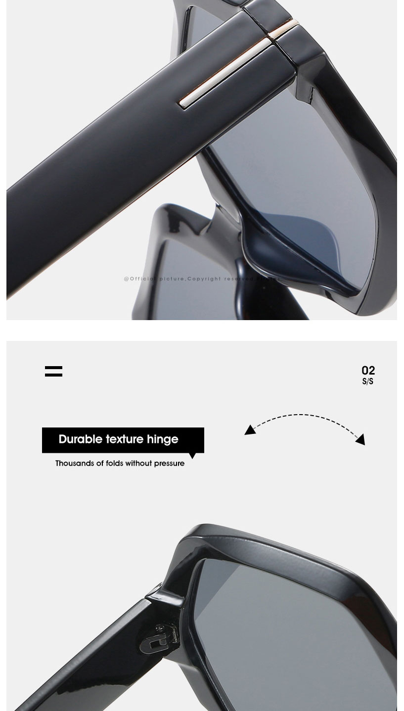 Fashion Tea Box Double Tea Slices T-shaped Polygonal Sunglasses,Women Sunglasses