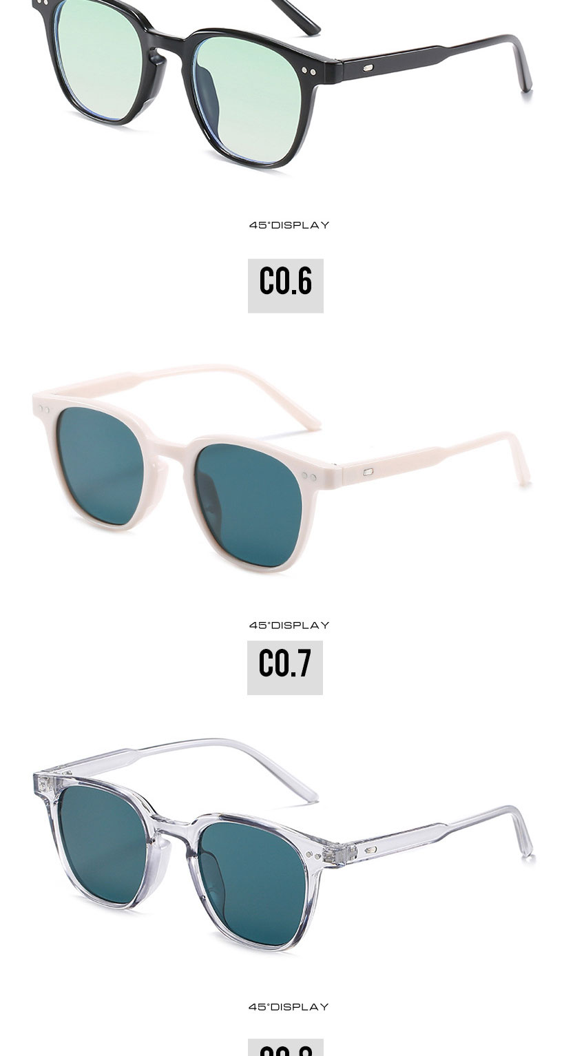Fashion Leopard Frame Transparent Sheet Big Frame Rice Nail Sunglasses,Women Sunglasses